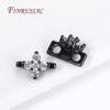 18K Gold Plated Multi-designs Zircon Flower Spacer Bars 2/3 Holes Separators for Strand Beads Jewelry Making Accessories