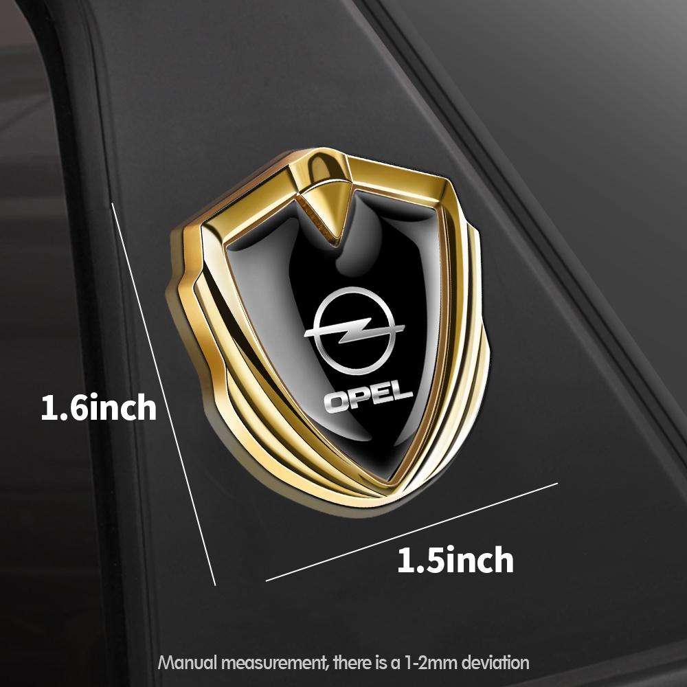 1/2Pcs Car Metal Shield Logo Car Side Window Body Badge Stickers for Opel Astra H G Insignia Antara Ampera Mokka Zafira Corsa