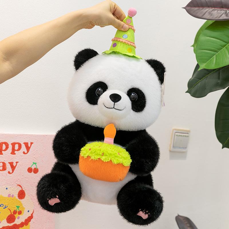 Adorable Panda Birthday Plush Toy for Kids - Gift for Boys & Girls