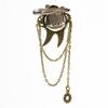 Elaborate Industrial Style Hairpin Wing Brooch Hair Jewelry Metal Gears Propeller Design For Role Play