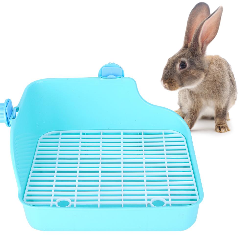 Square Shape Pet Toilet Small Animal Toilet for Rabbit Chinchilla Guinea Pig Cage Use Green
