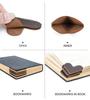 Handmade Heart-Shaped Retro Leather Bookmark – Personalized Creative Genuine Leather Page Holder.