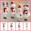 Snowman Christmas Ornament Doll Santa Hanging Doll Creative Plush Doll Christmas Pendant  Navidad