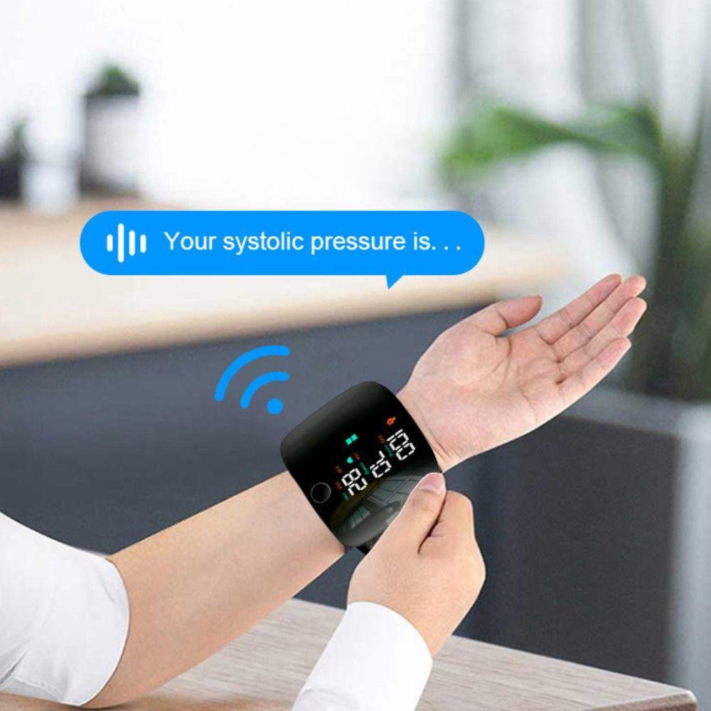 LCD Screen Heart Rate Monitor Smart Touch Sphygmomanometer  for Home Use