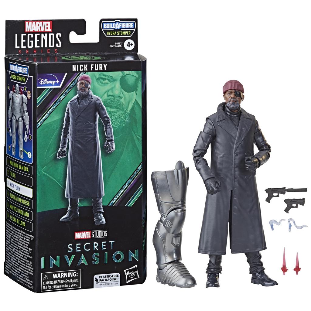 Hasbro Marvel Legends Series Nick Fury, Secret Invasion, Collectible 6-inch (15 Cm) Action Figure, Ages 4 and Up, F6537, Authentic