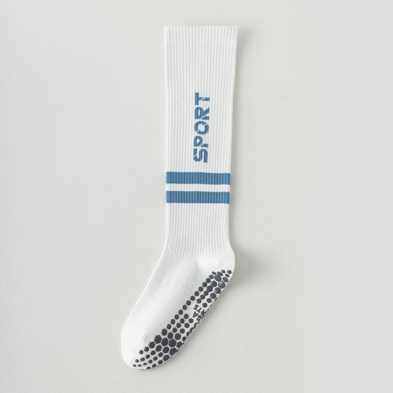 

Компрессионные спортивные гольфы до икр, весенне-осенние носки для йоги, противоскользящие профессиональные женские фитнес-носки, летние длинные носки для пилатеса 1 pair белый