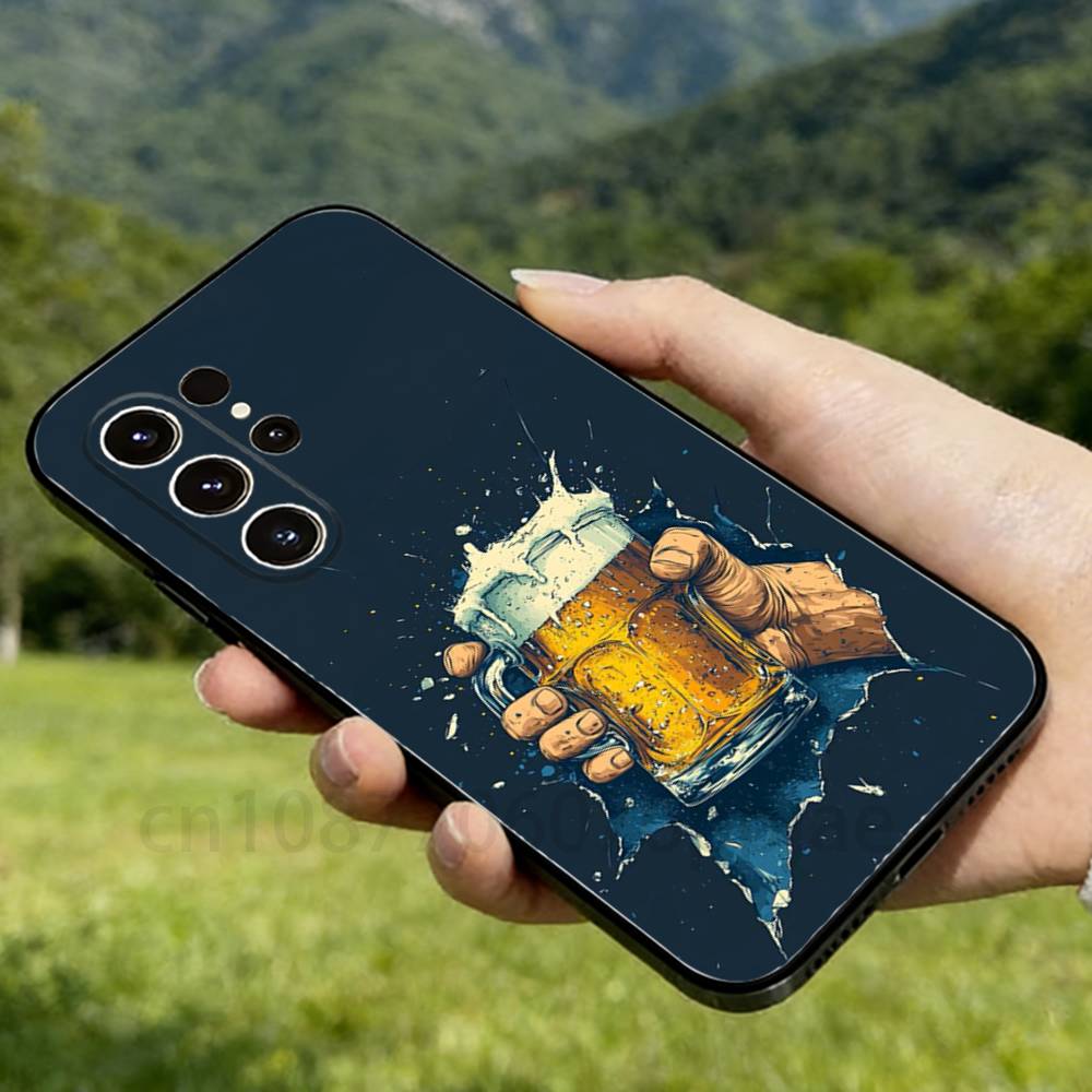 Cool Art Beer Alcohol Phone Case For Samsung GalaxyA53,51,72,73,31,30,42 Ultra Protective Phone Shell 14 Samsung A41