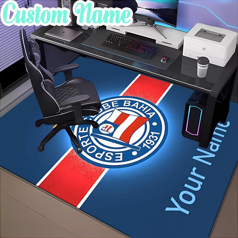 Custom Name Esporte Clube Bahia  Rug, Office Rug, Chair Rug, Carpet for Living Rooms, Doormat Game Rug Home Decor Christmas Gifts