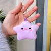 Fuzzy Plush Key Chain Soft Pearl Bead Chain Pendant Plush Flower Pendant Fluffy Sakura Key Chain For Backpack Decoration Mobile