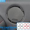 For Land Rover Range Rover Evoque 2012-2015 Carbon Fiber Door Speaker Horn Audio Frame Panel Trim Cover Car Accessories Sticker