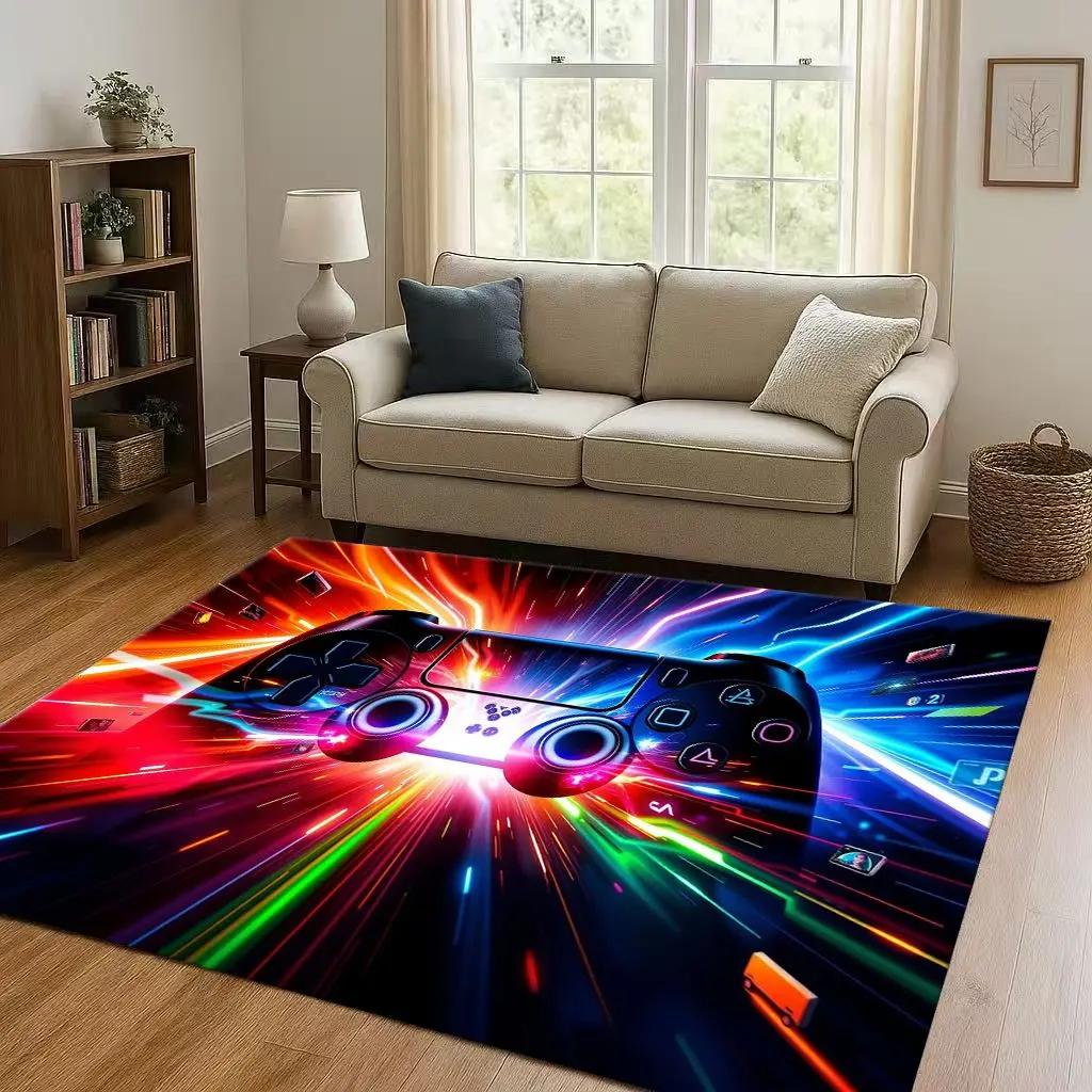 27 Style Game Zone Sign Gamer Controller Living Room Non-Slip Area Rug Carpet For Bedroom Kids Playroom Sofa,Home Decor Doormat