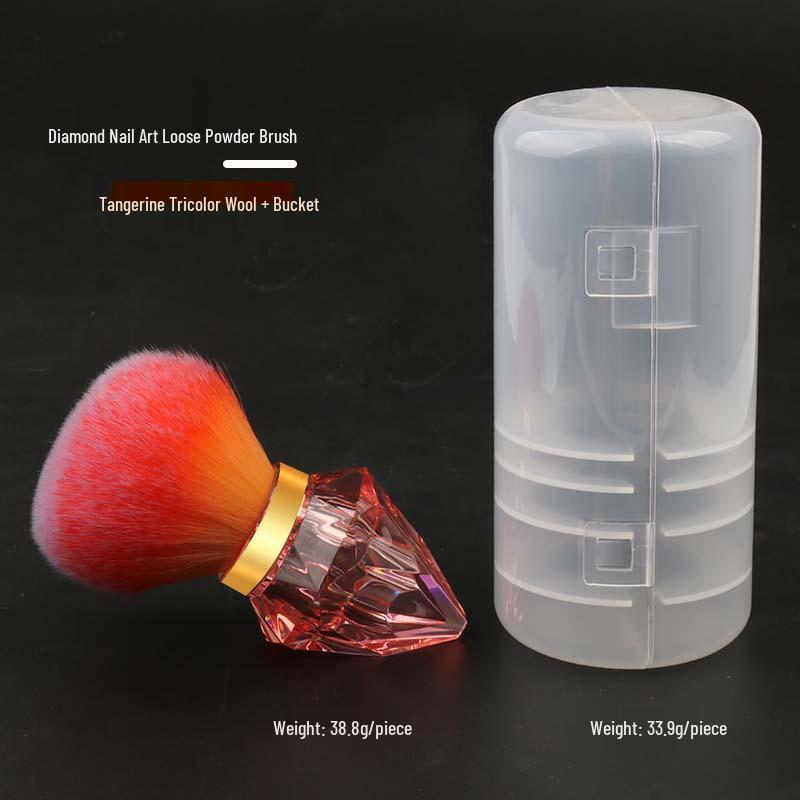 

Большая одинарная кисть для пыли с ногтей с пушистой щетиной - Дизайн бокала на высокой ножке для нанесения румян и нейл-арта.