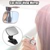Car Interior Mirrors Baby Kids Safety Monitor Mini Rear View Mirror Makeup Mirror Sun Visor Cilps 360° Rotating Auto Ornament