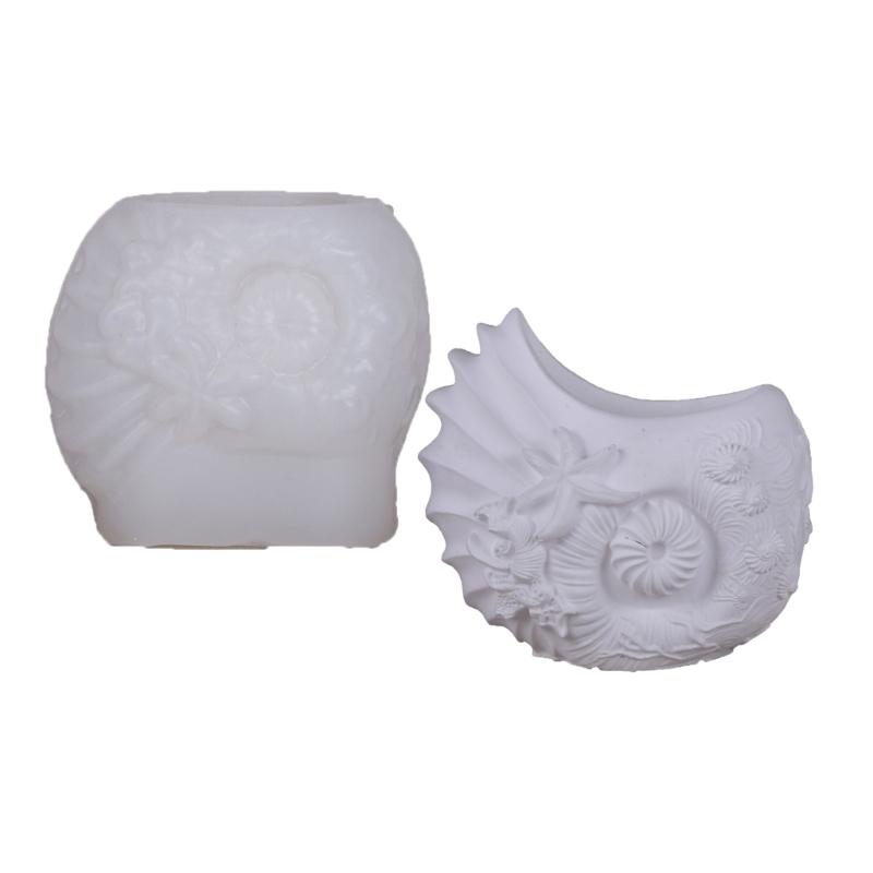 

Conch Silicone Mold For DIY Resin Crafts Jewelry Holder Decorative Cement Planter Art Projects Candle Cup Mould 1