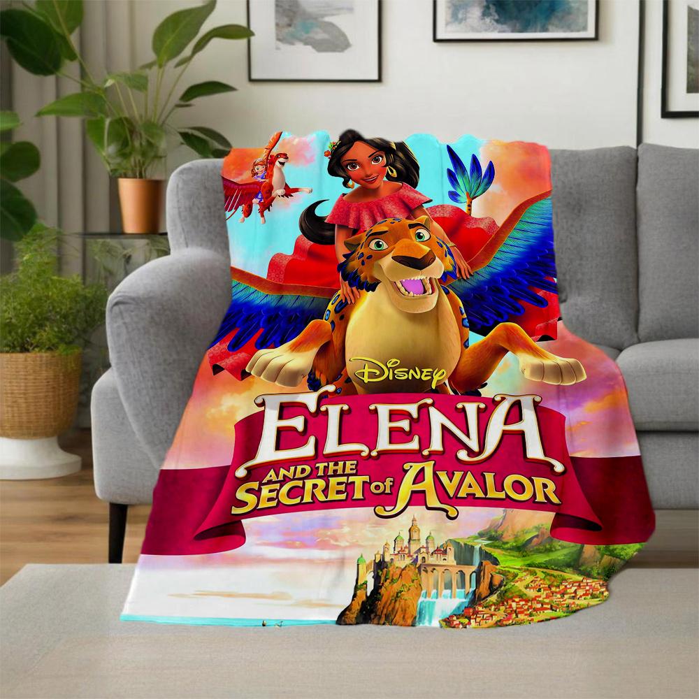 1pc, Disney Elena of Avalor Throw Blanket Soft Blanket for Room Decor, Outdoor Blankets, Living Room, Travel, Camping