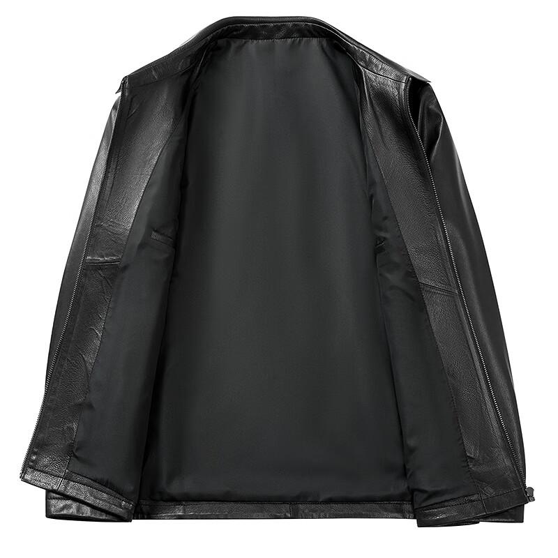 FAPAI Men's Classic Goatskin Leather Jacket