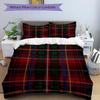 3Pcs Plaid Pattern Printed Bedding Set, Breathable And Soft, Machine Washable, Christmas Gift, Suitable for Bedroom Decoration, 15149