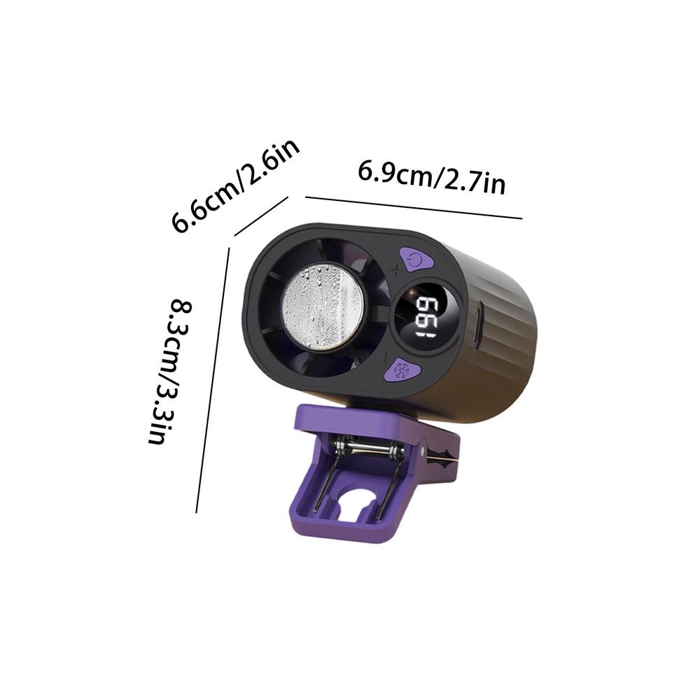 

Waist Fan 199-Level 18000 RPM Rechargeable Powerful Device Summer Outdoor Accessories For Travel Camping Beach Festival Sports