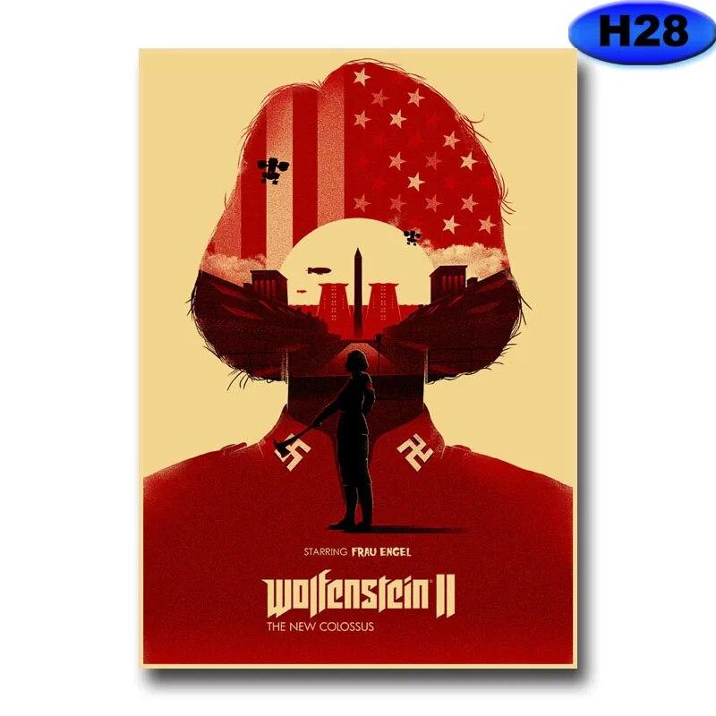 Modern heminredning Målning HD-utskrifter Videospelsaffischer Kraftpapper Vintageaffisch Väggdekor Rum Bar Café Inredning