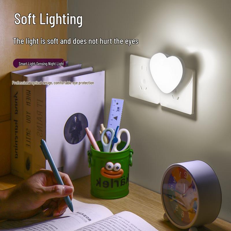 Cute Heart LED Night Light with Motion Sensor for Bedroom