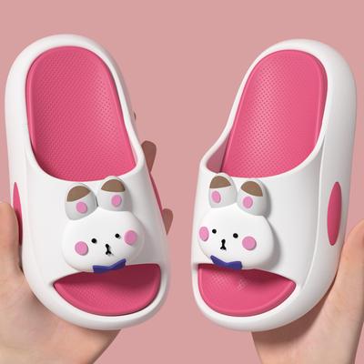 Children's Summer Cartoon Sandals for Boys and Girls, Suitable for Indoor and Outdoor Use, Non-slip Soft-soled Baby Bathroom Slippers