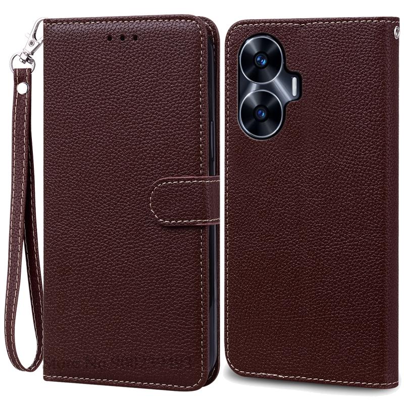 For Realme C55 Case Leather Flip Wallet Cover For Realme C55 Case Book Protective Cover Coque Fundas Shell