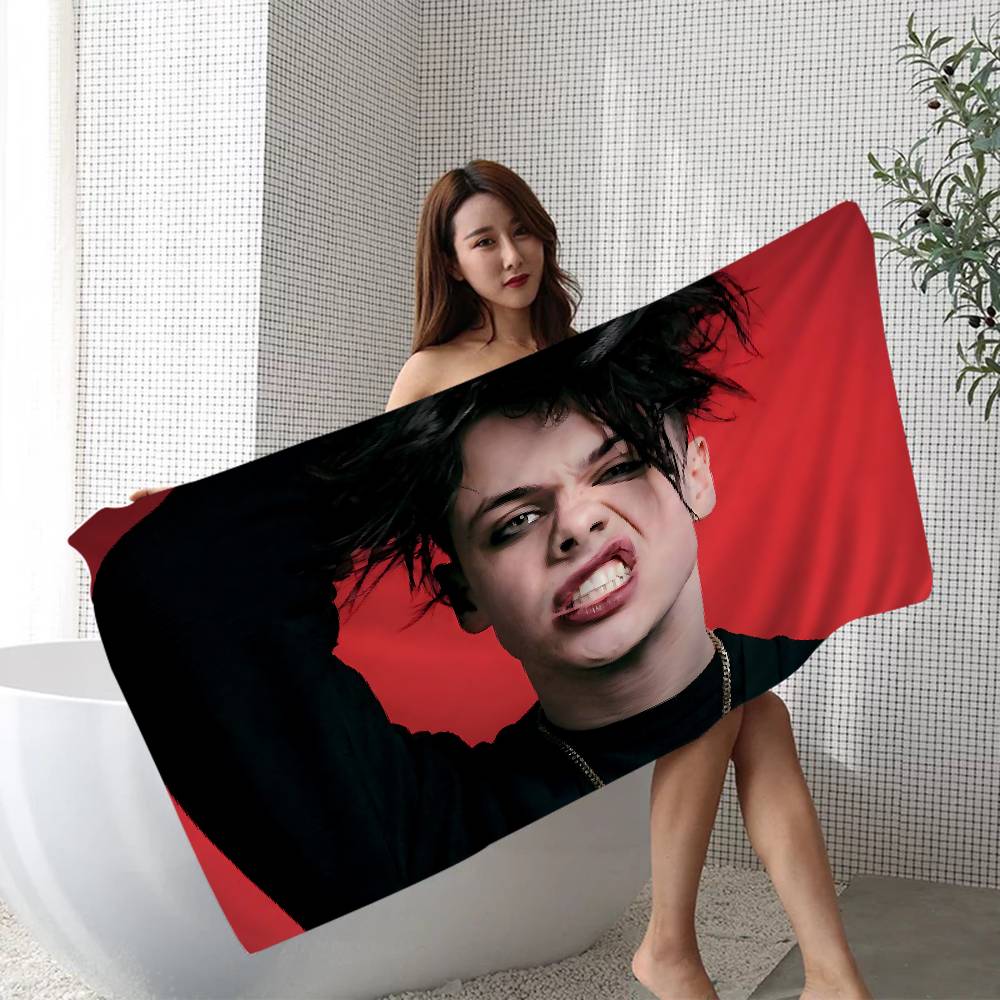 

Popular Singer Y-Yungblud Microfiber Blanket Quick Drying Beach Towels Oversized Printing Super Absorbent Pool Towel Blanket W40*H60(CM)