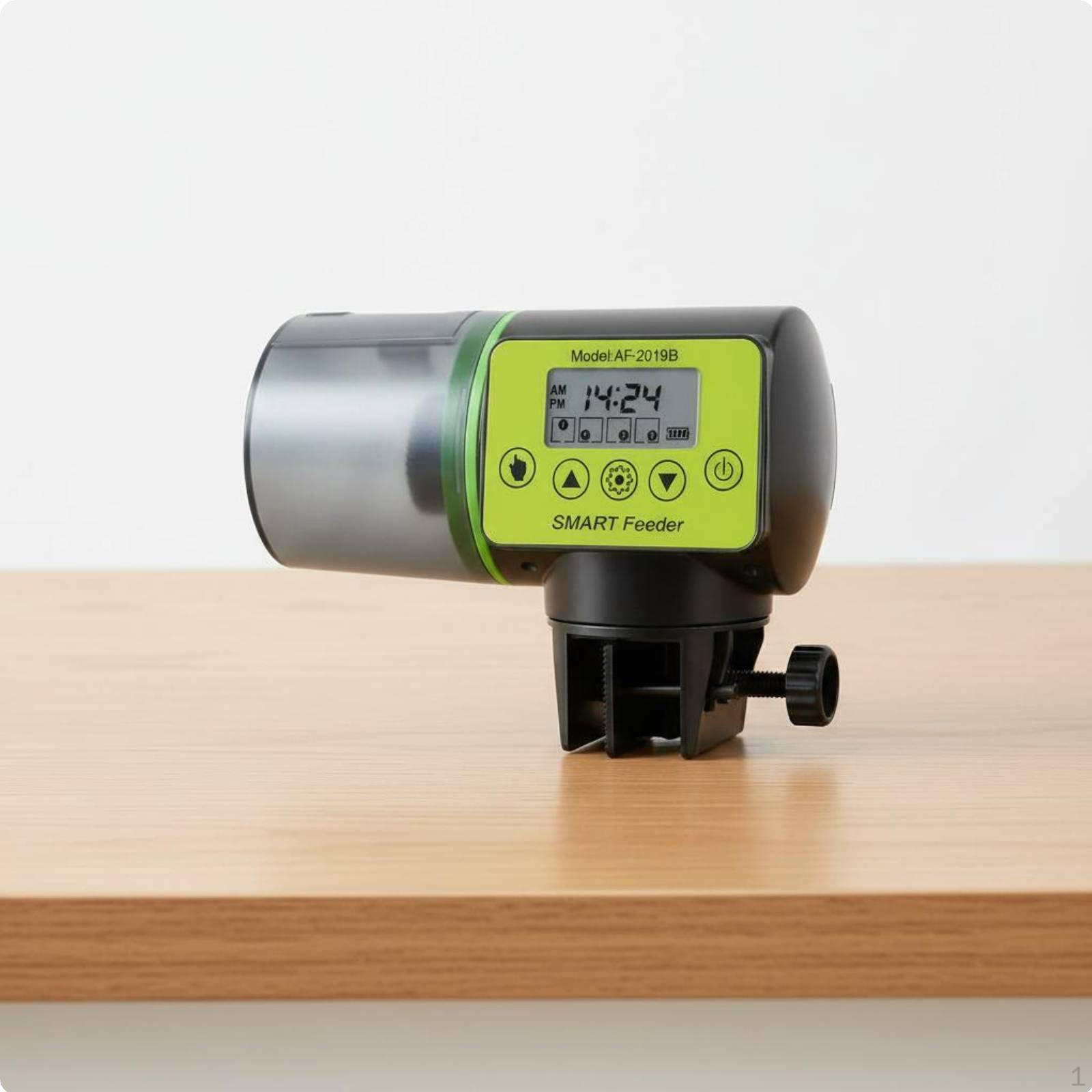 Automatic Fishes Feeder Adjustable Portion Control Timed Easy to Install Aquarium Food