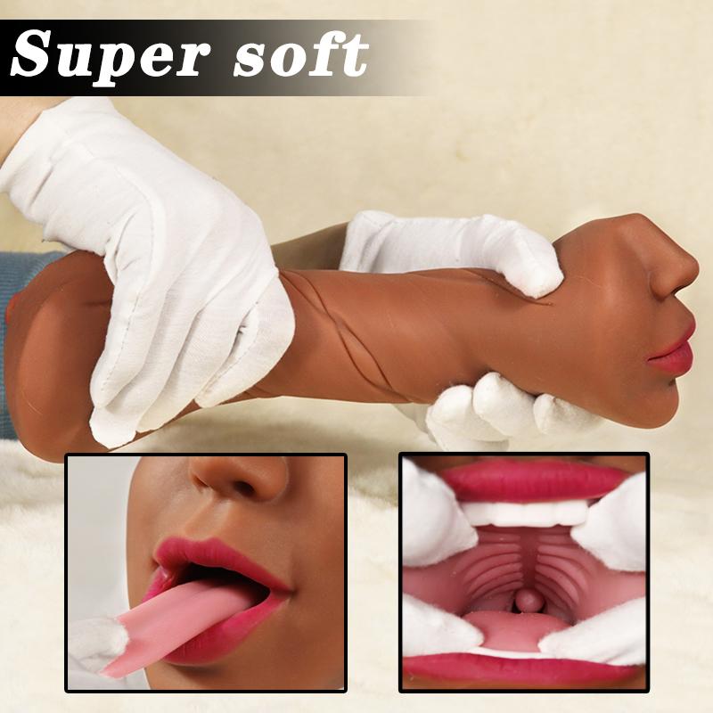 3 IN 1 Vaginal Anus Male Masturbator Oral Sex Real Deep Throat Masturbation Aircraft Cup Blowjob Pocket Pussy Sexy Toys for Men