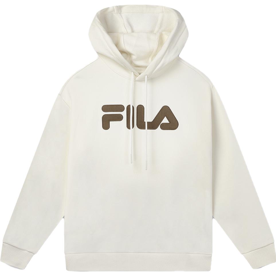 New FILA Sweatshirt Unisex Porcelain White F51U348297F-IV