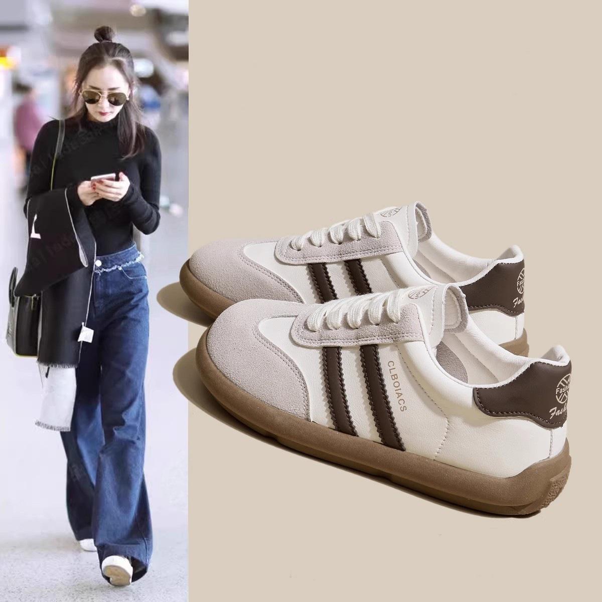 

2025 весна новые популярные немецкие кроссовки женские туфли женские весенние и осенние универсальные повседневные туфли Форрест Гамп модные универсальные модели 35 хаки