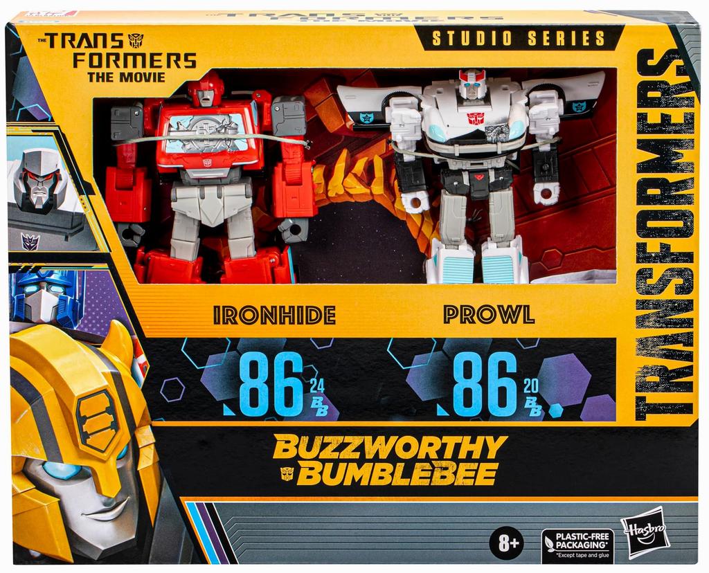 Transformers Generations Buzzworthy Bumblebee Series 2023 Studio Series Deluxe Class 2 Pack The Prowl Ironhide Hasbro TF BUZZWORTHY BUMBLEBEE PROWL