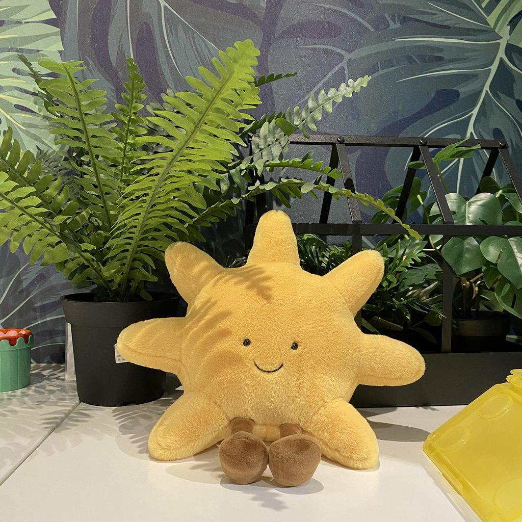 Nordischer Stil Sonne & Mond Weiche Plüschkissenpuppe Spielzeug - Süßes Geschenk für Mädchen