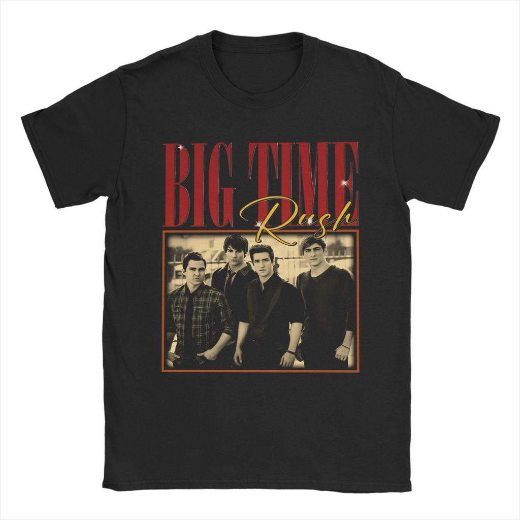BTR IN REAL LIFE WORLDWIDE 2025 TOUR Big Time Rush Graphic T Shirt Men Women  100% Cotton  Tee Shirt Clothing