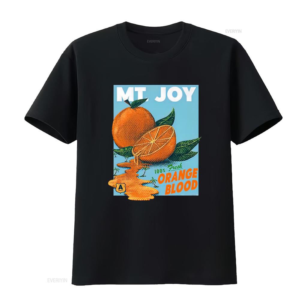 Mt Joy Band Orange Blood White T Shirt Short Sleeve All Sizes 1f1989 Vintage Washed Soft Unisex Breathable Versatile