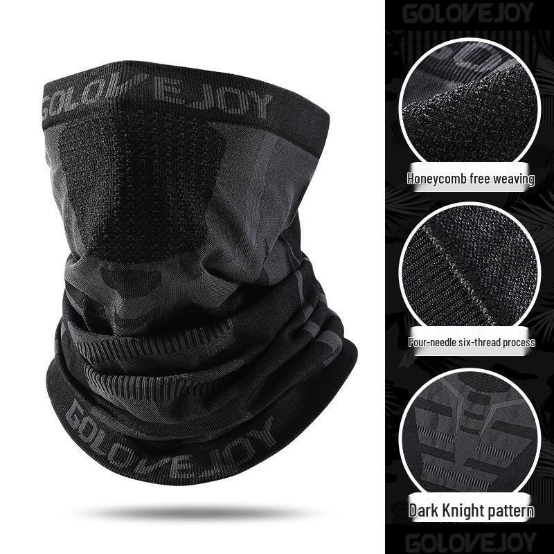 

Men s Outdoor Cycling Face Mask - Sunscreen, Dustproof, Moisture-Wicking, Breathable, Seamless Knitted, High-Elastic Sports Headband TJ15. One Size