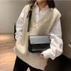 Vintage ramenní taška pro ženy PU kůže Small Square Bag Fashion Crossbody kabelka Nová trendy dámská kabelka vak