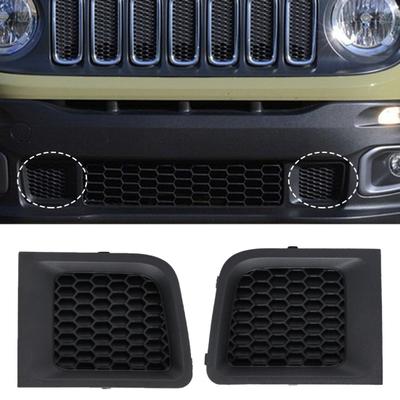 Front Bumper Grille Bezel Professional Anti-scratch Black Left/Right Car Mesh Grille