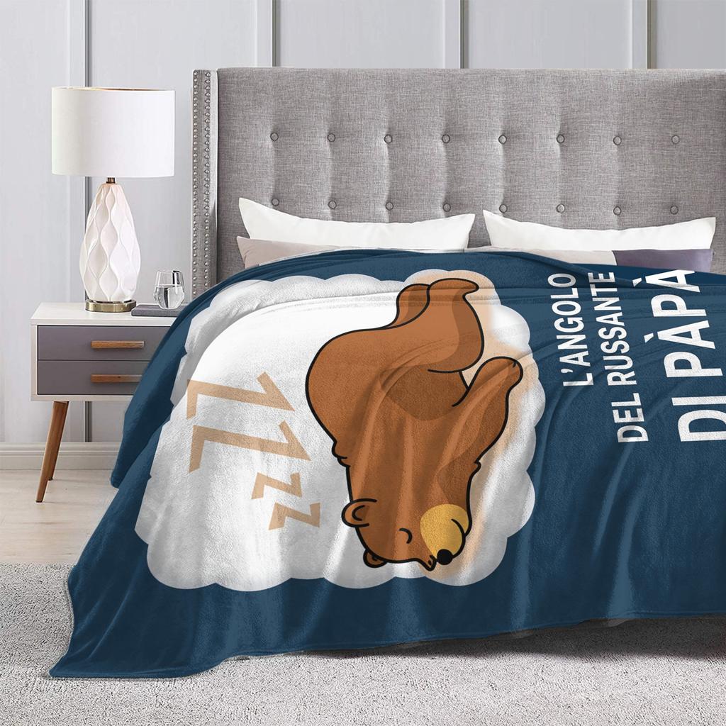 Grandpa Tv Sleeping Blanket  Travel Office Flannel Throw Blanket For Living Room Warm Soft Design Quality Bedspread