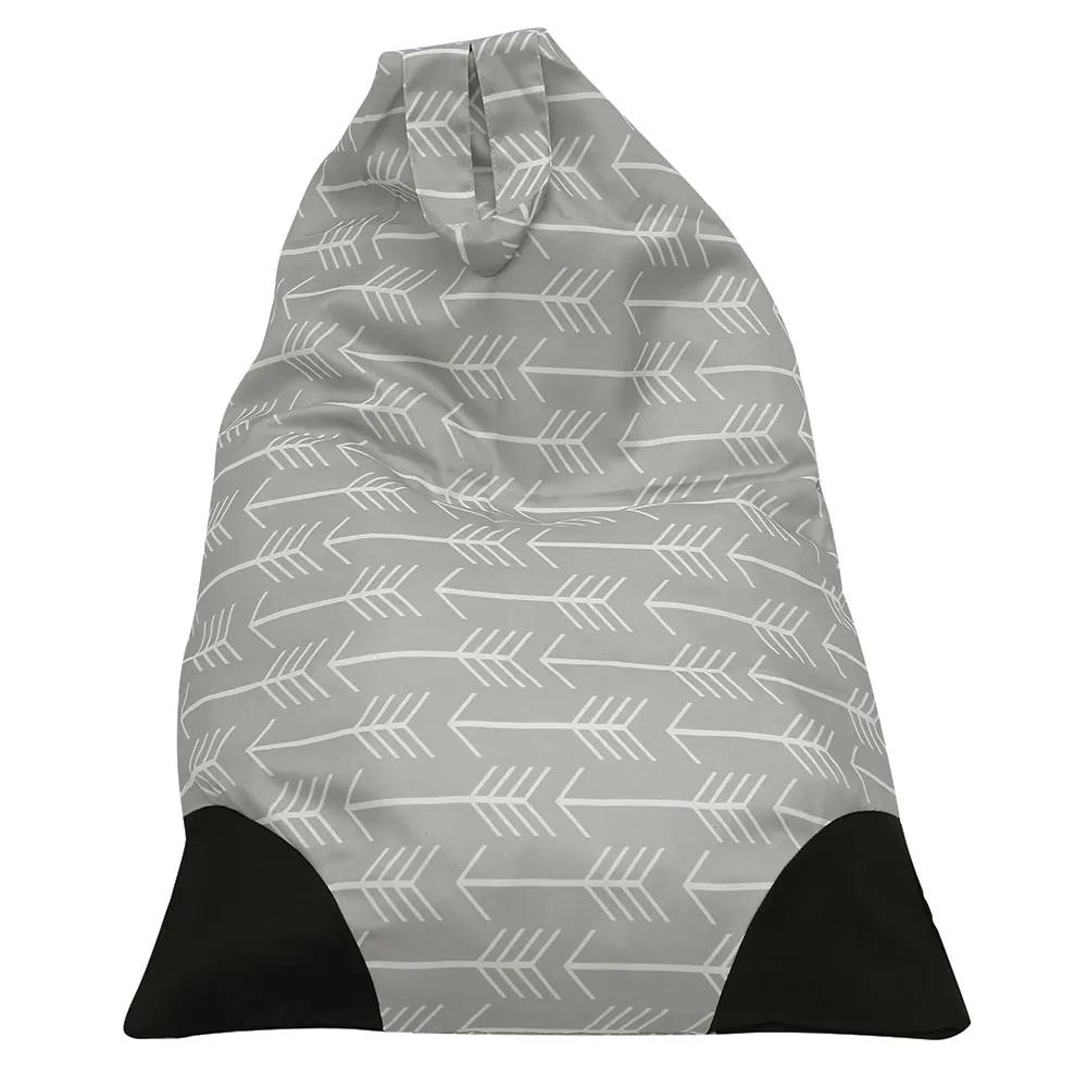 

Новый мешок для хранения детских мягких игрушек, органайзер для игрушек животных, большая вместительная сумка для хранения, переносной органайзер для одежды и подушек 65x95x55cm темно-серого