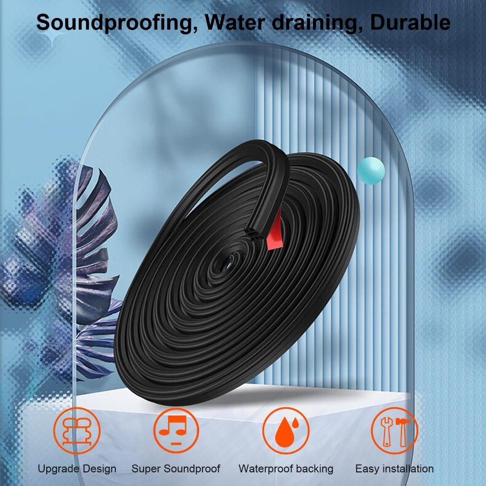 16M Car Door Seal 2-layer Hood Sealing Strip Durable Car Weather Stripping  Automobiles