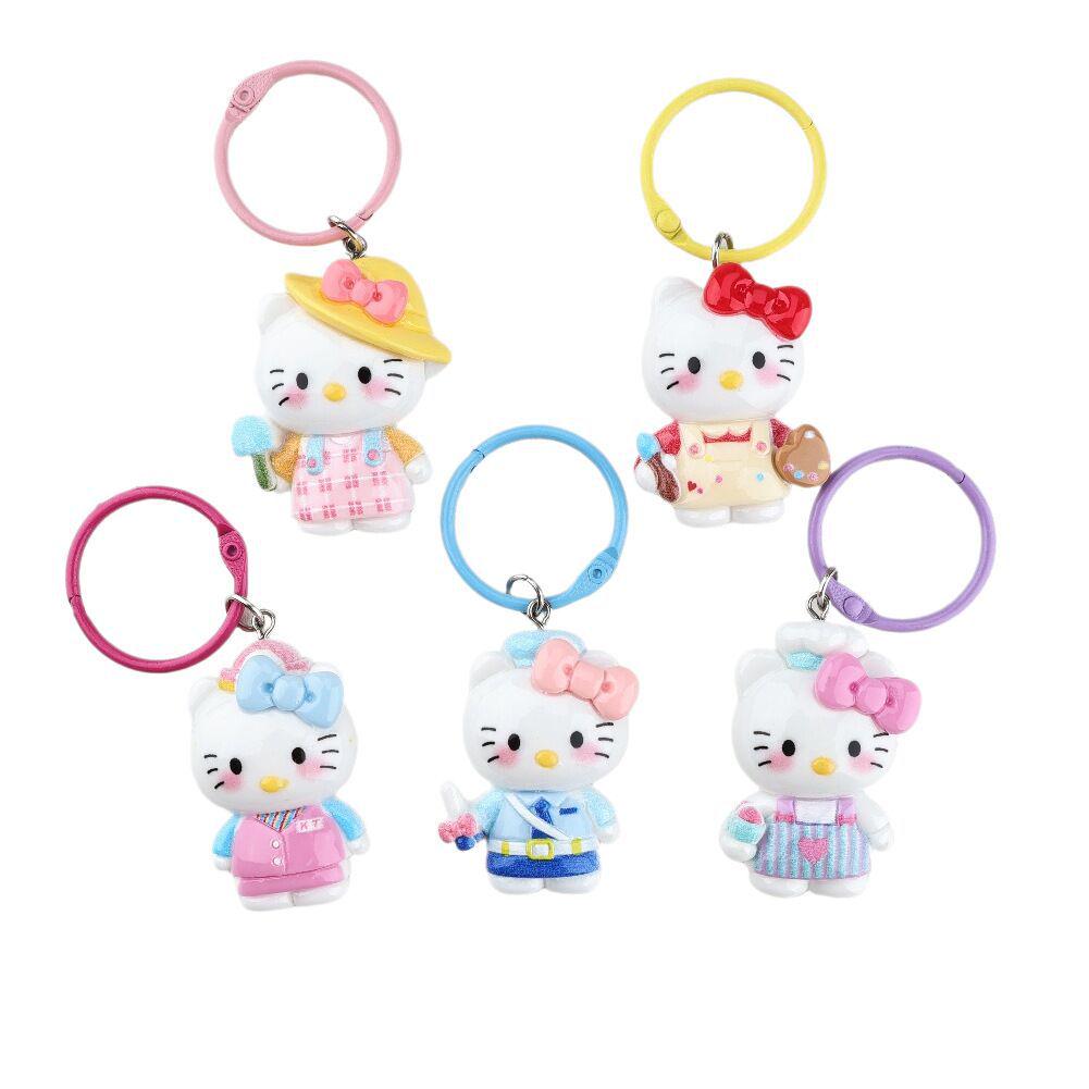 Sanrio Cute Cat Keychain Pendant: Cartoon Girly Heart Bag Charm, Perfect Small Gift for Couples