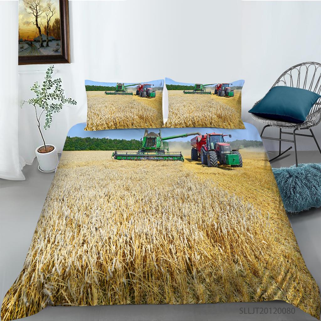 Zestaw pościeli 3D Wzór pojazdu Poszwa na kołdrę i poszewka na poduszkę 2 lub 3 kawałki samolotu lub roweru z nadrukiem Pełnowymiarowa, nadająca się do prania i wygodna pościel