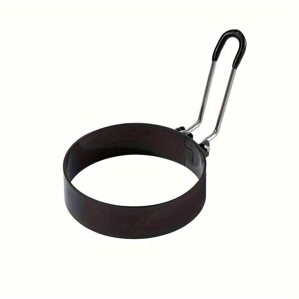 4 Stück 6 Stück Eierringe, Eierringe zum Braten, Runde Eierkocherringe, Eierringe mit Silikongriff, Eierringe für die Frühstückszubereitung auf der Grillplatte