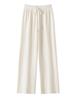 Women's Korean Style High Waist Wide-Leg Knit Pants - Autumn/Winter Fashion, Floor-Length, Straight-Leg Design