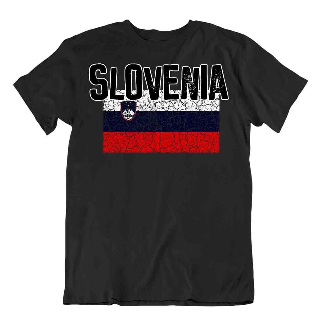 Flag T-Shirt Slovenia Fashion Country Souvenir Gift Tee Pride logo