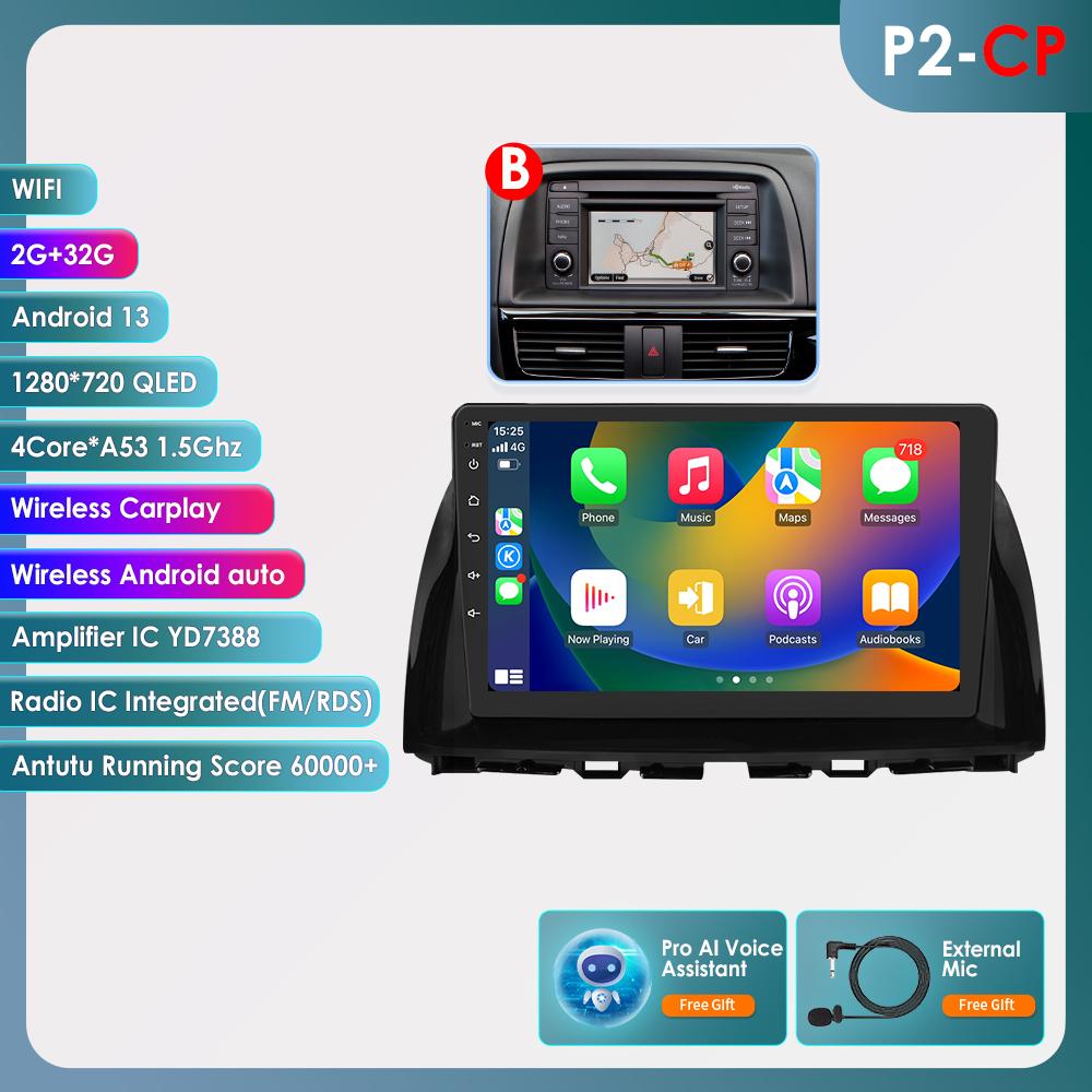 

Hizpo Для Mazda CX5 CX-5 CX 5 2012 - 2015 Автомобильный Радио Мультимедиа Видео Плеер Навигация Android 10 Нет 2din 2 Din Carplay 4G-LTE RDS Интеллектуальный DVR DAB P2CP B 4Bore 2G 32G AI