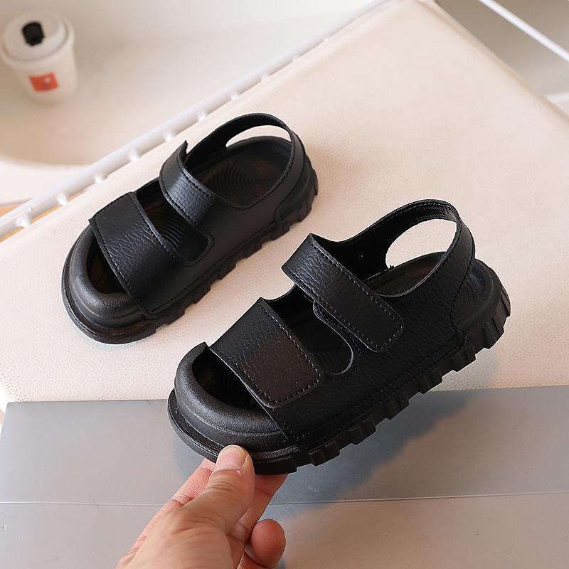 Sandalias Infantiles 2025 Verano Nuevo Puntera Cerrada Unisex Suela Blanda Zapatos de Playa para Niño Pequeño