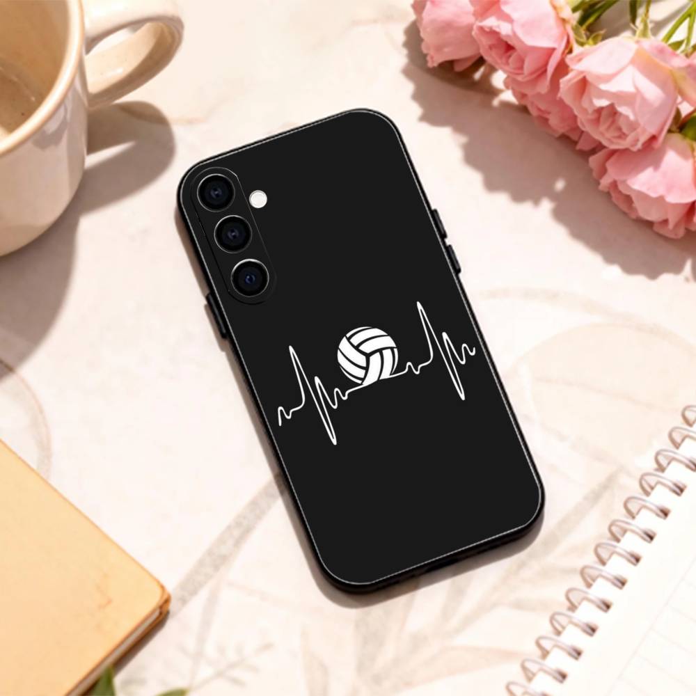 cool Sport Beach V-Volleyball    phone Case For Samsung Galaxy A73,A72,A71,A70,A53,A52,A51,Others Soft Black Shell