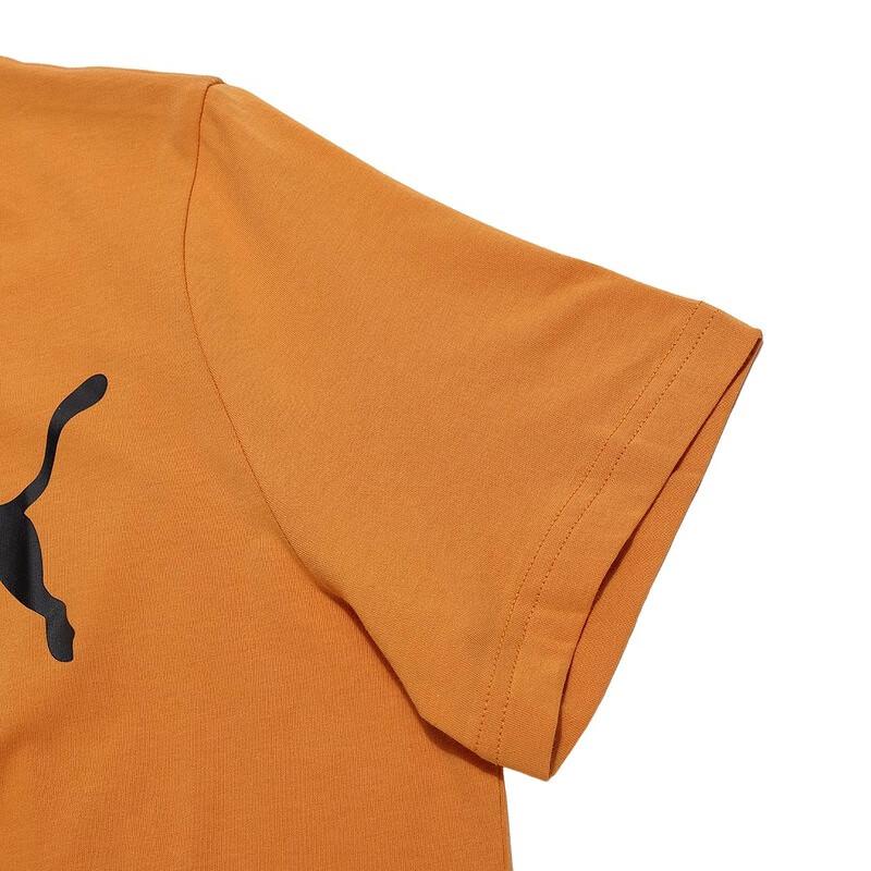 Puma Letter Logo Print American Retro Dopamine Pullover Casual Sport Crew Neck Short Sleeve T-Shirt SS24 Men Tops Orange 847666-96